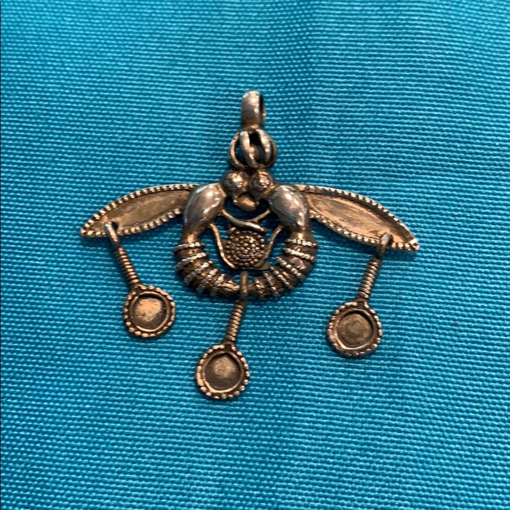 Minoan Malia Bees Sterling Silver Pendant